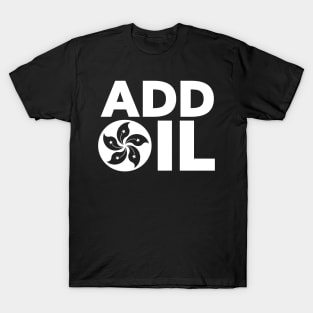 Hong Kong Add Oil Protest Design with Hong Kong Flag T-Shirt